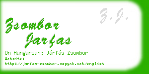 zsombor jarfas business card